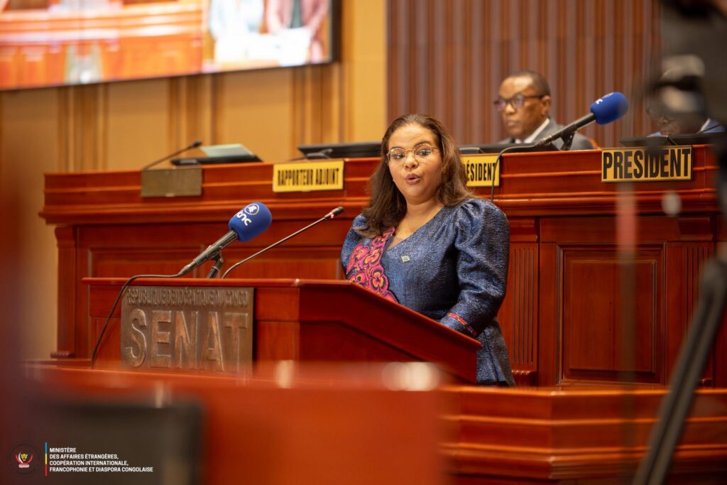 Thérèse Kayikwamba Wagner porte les accords de paix avec le Rwanda et le partenariat avec les USA devant le Sénat